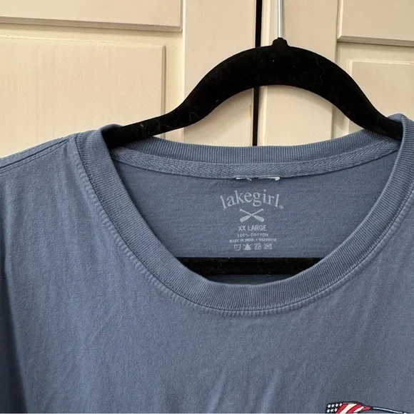 Lake Girl Americana paddles red white blue t-shirt xxl women’s - Picture 3 of 5